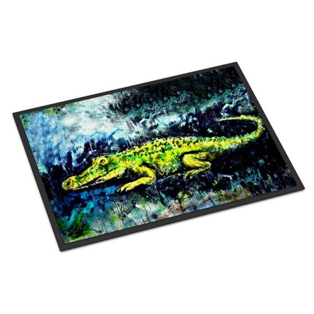 Carolines Treasures Sneaky Alligator Indoor or Outdoor Mat, 18 x 27 in. MW1233MAT